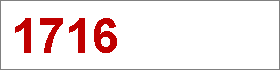 Das Jahr 1716