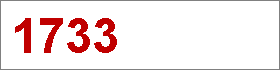 Das Jahr 1733 Das Jahr 1733