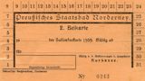 2. Beikarte zur Saisonkurkarte 1939