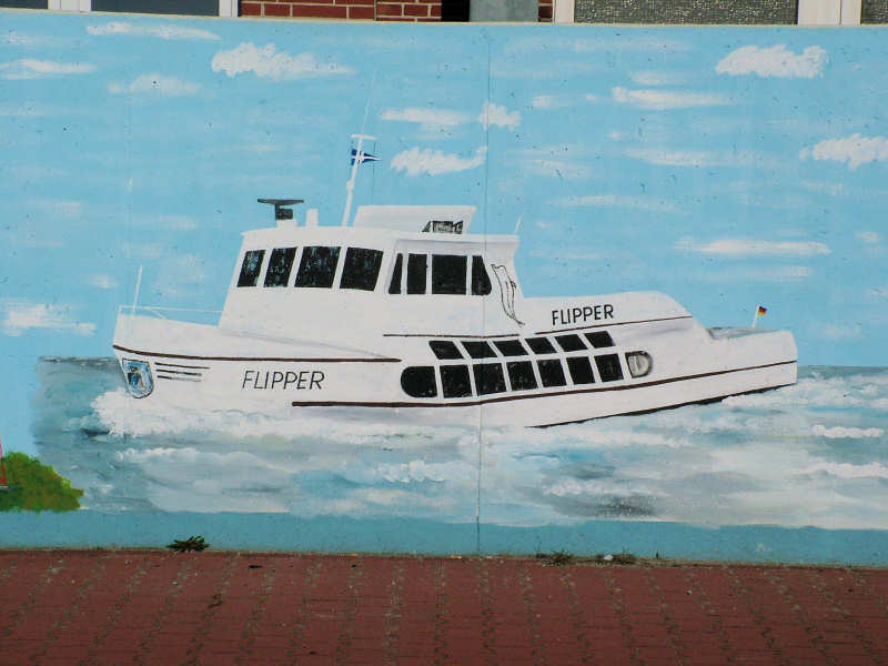 Wilfried Schlegel - Verschiedene Motive an der Hafenmauer (2006)