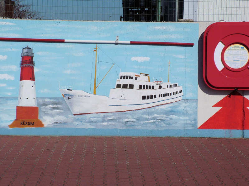 Wilfried Schlegel - Verschiedene Motive an der Hafenmauer (2006)