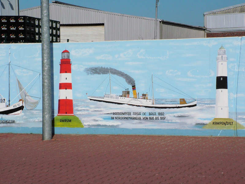 Wilfried Schlegel - Verschiedene Motive an der Hafenmauer (2006)