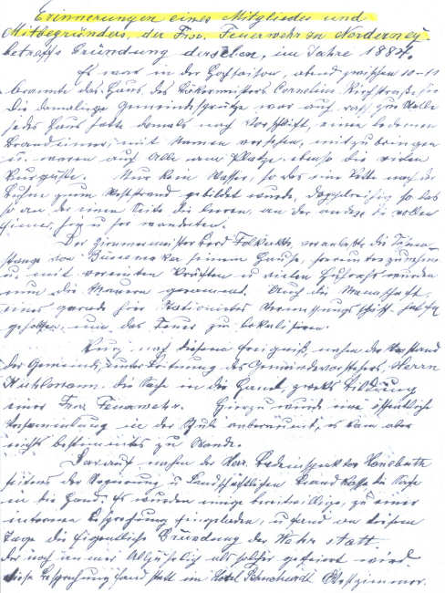 Die Gründung zur F.F. Norderney 1884