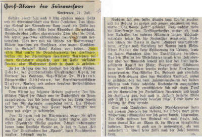 Ausschnitt aus der Badezeitung.