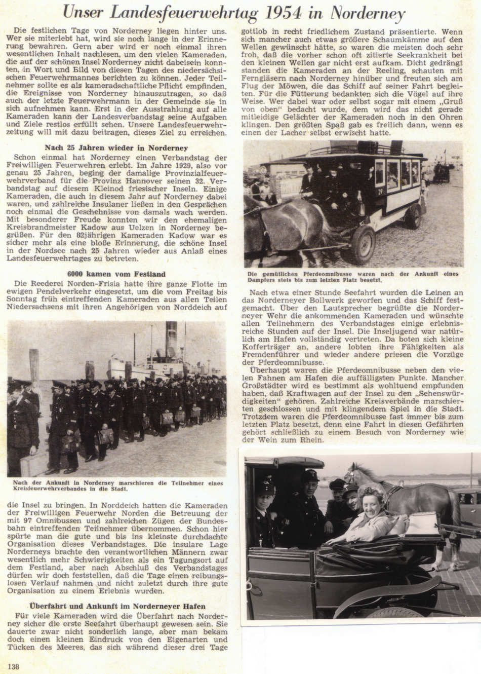 Niedersächsischer Landesfeuerwehrtag 11. - 13. Juni 1954