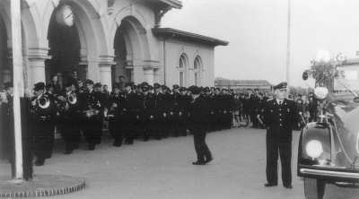 Ankunft des Tanklöschfahrzeuges am 27.05.1955