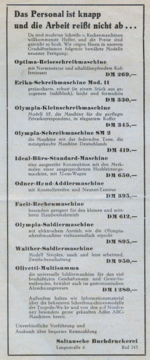 75 Jahre Freiwillige Feuerwehr - 18. - 20.09.1959