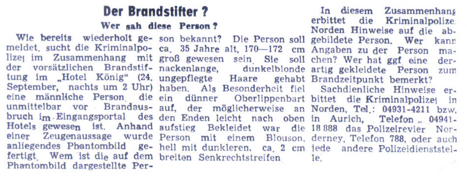 "Hotel König" brennt - 24.09.1989