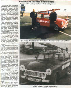 Ein Geschenk der Patenwehr Garz/Rügen - 21.11.1992