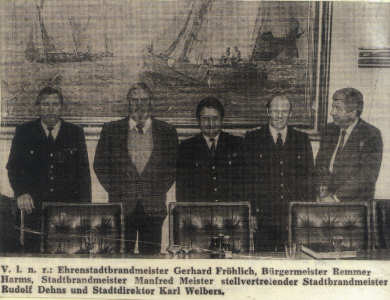 Amtseinführung des neuen Stadtbrandmeisters Manfred Meister