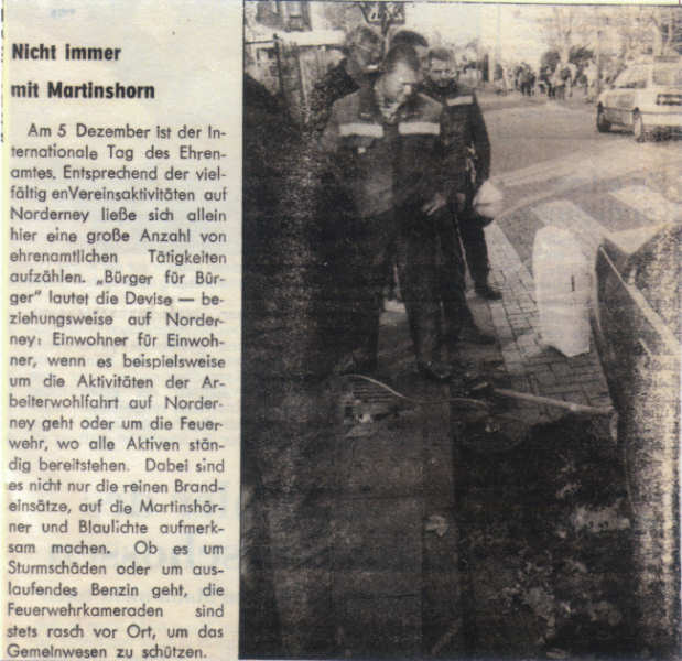 Der Internationale Tag des Ehrenamtes - 05.12.1998 Der Internationale Tag des Ehrenamtes - 05.12.1998