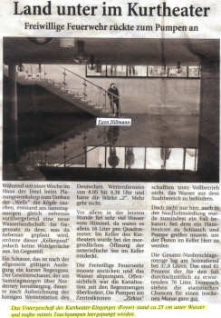 Die elektrischen Tauchpumpen im Einsatz - 03.06.2004