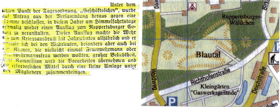 Frühlingsfest im Ruppertsburger Gehölz - 1930