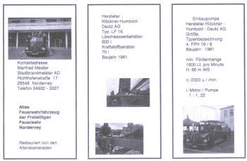 Faltblatt - Tag der offenen Tür 2003