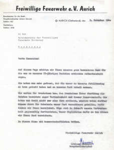 Freiwillige Feuerwehr e.V. Aurich - 1960