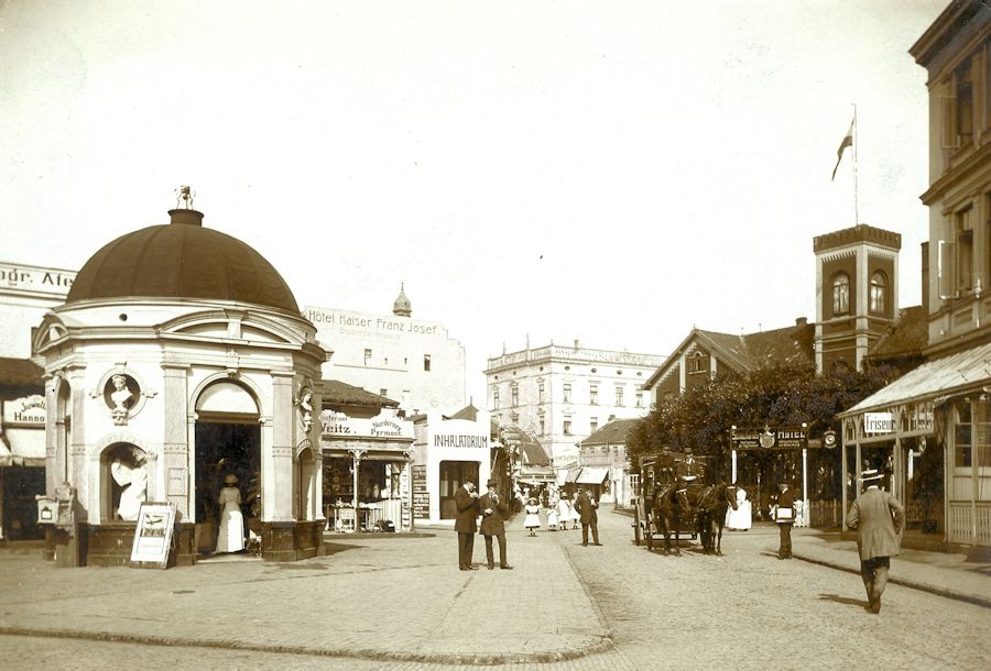 Schuchardts Hotel und Blumenpavillon der Gärtnerei Rieger
