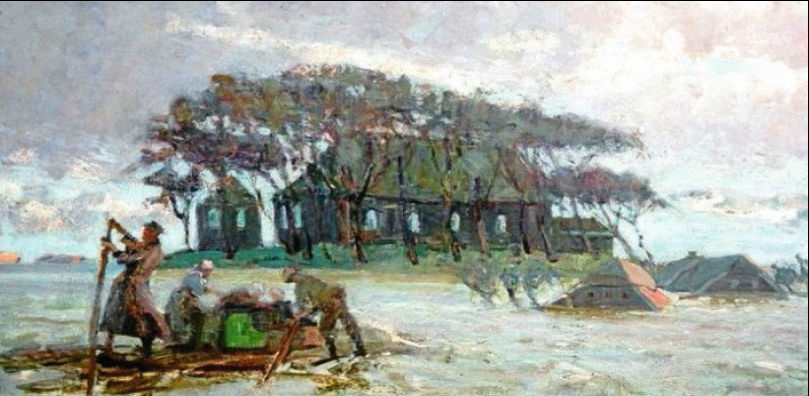 Land unter nach der Sturmflut Land unter nach der Sturmflut