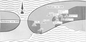 Baltrumer Kirche um 1650