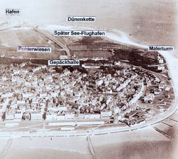 Diese Luftaufnahme zeigt Norderney um 1914 Diese Luftaufnahme zeigt Norderney um 1914