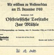 Anzeige zur Geschäftseröffnung