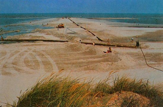 Sanddamm durch die Strandbalje