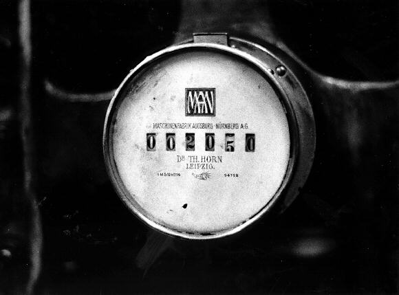 historische Druckmaschine Marke MAN