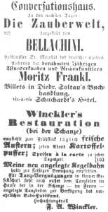 Zeitungsanzeige