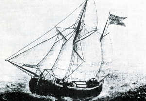 Nordernever Handelsschiff zur hannoverschen Zeit.