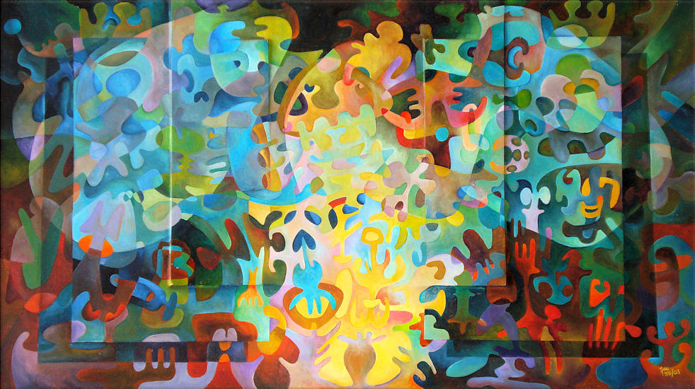 "Die Geburt des Lichtes" (04/50 - 100 x 60)